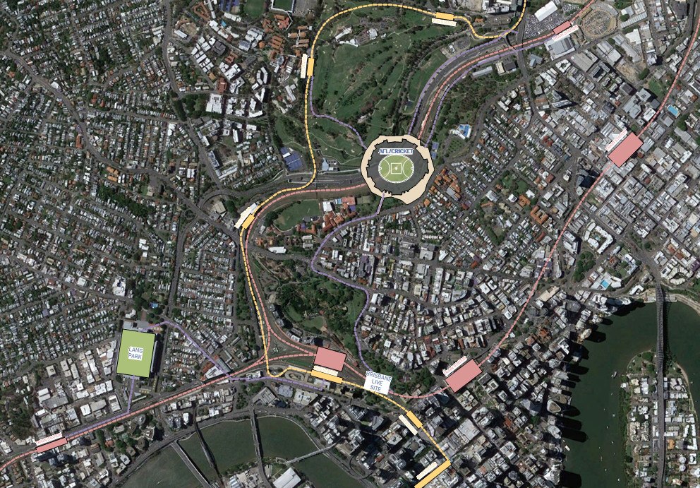 Brisbane Olympic stadium proposal victoria park
