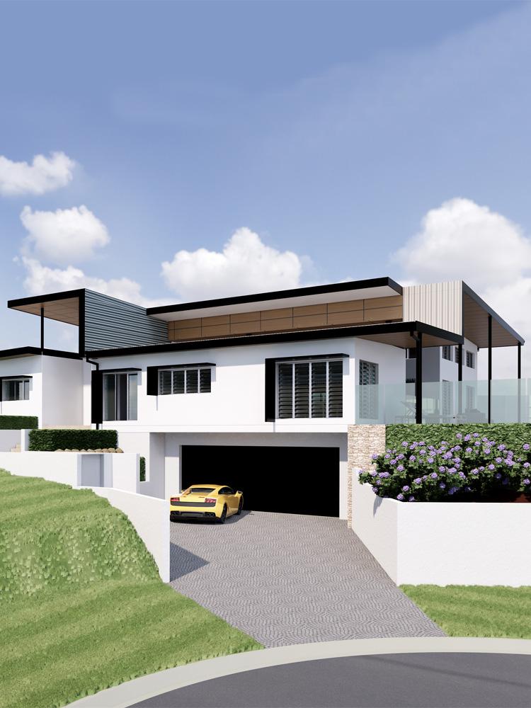 luxury modern architectural house Bridgeman Downs