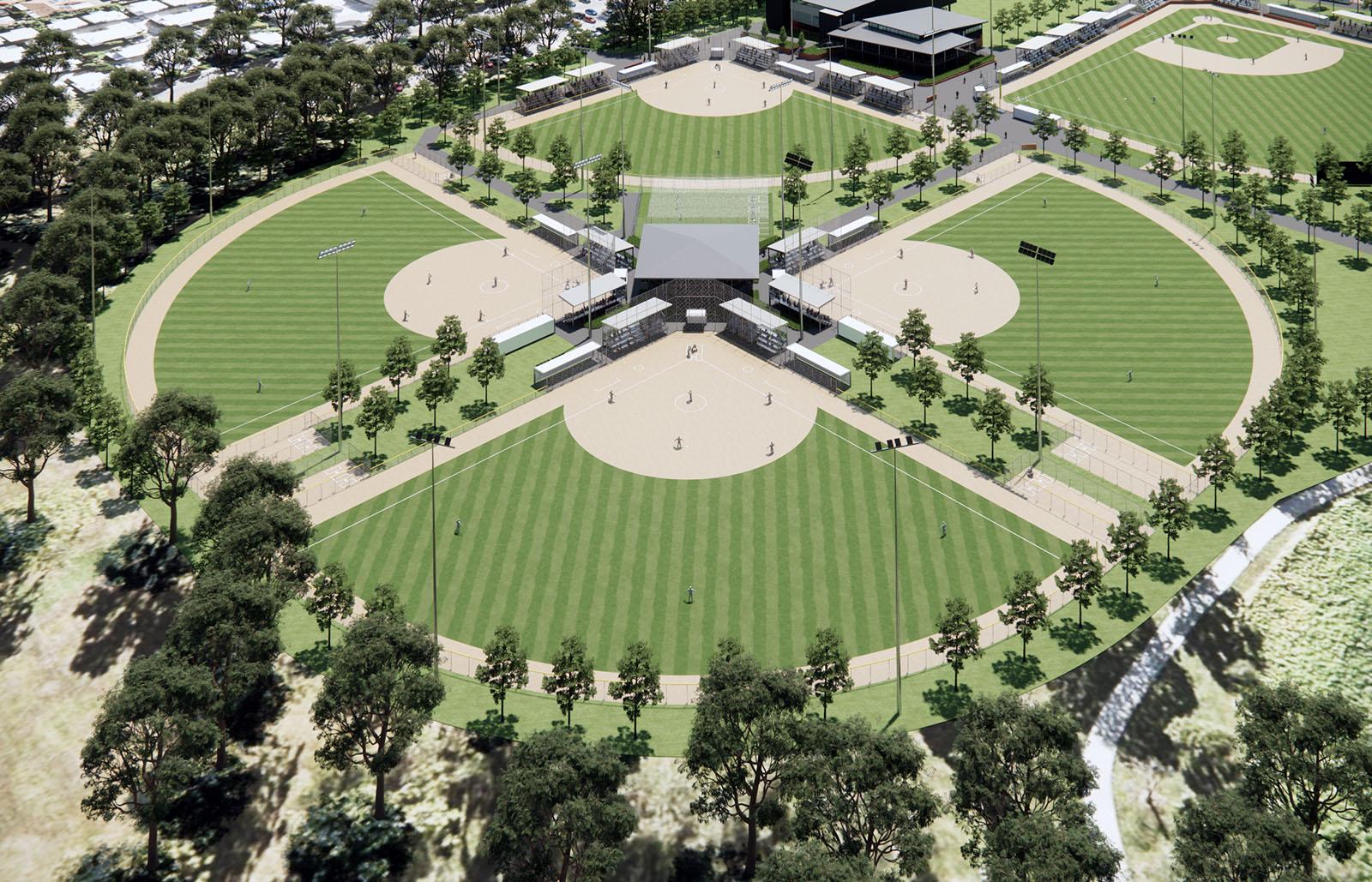 Minnippi Ballpark Master Plan Softball Precinct