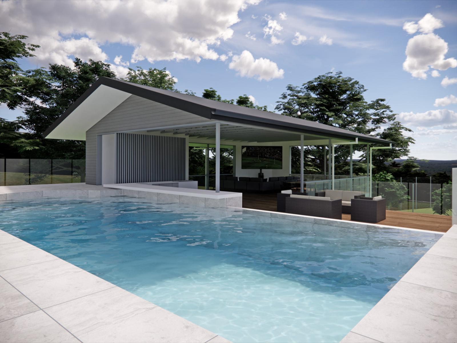luxury pool house brookfield