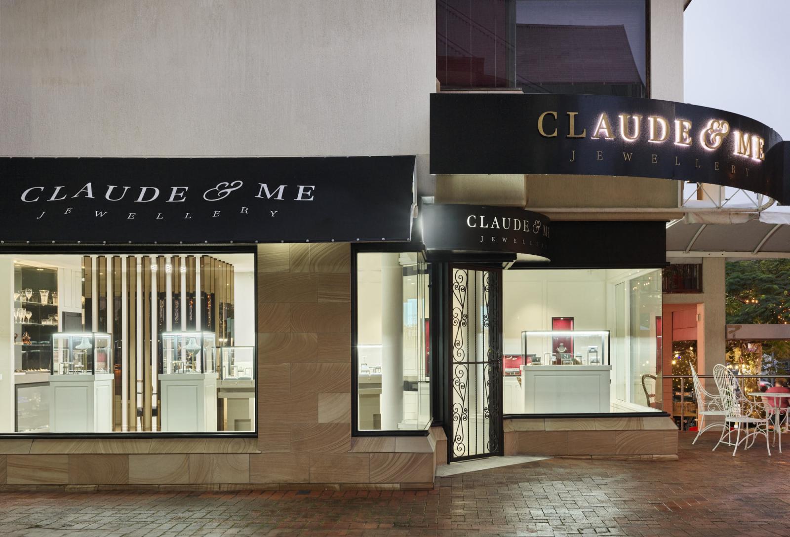 claude and me jewelry store architectural fit out