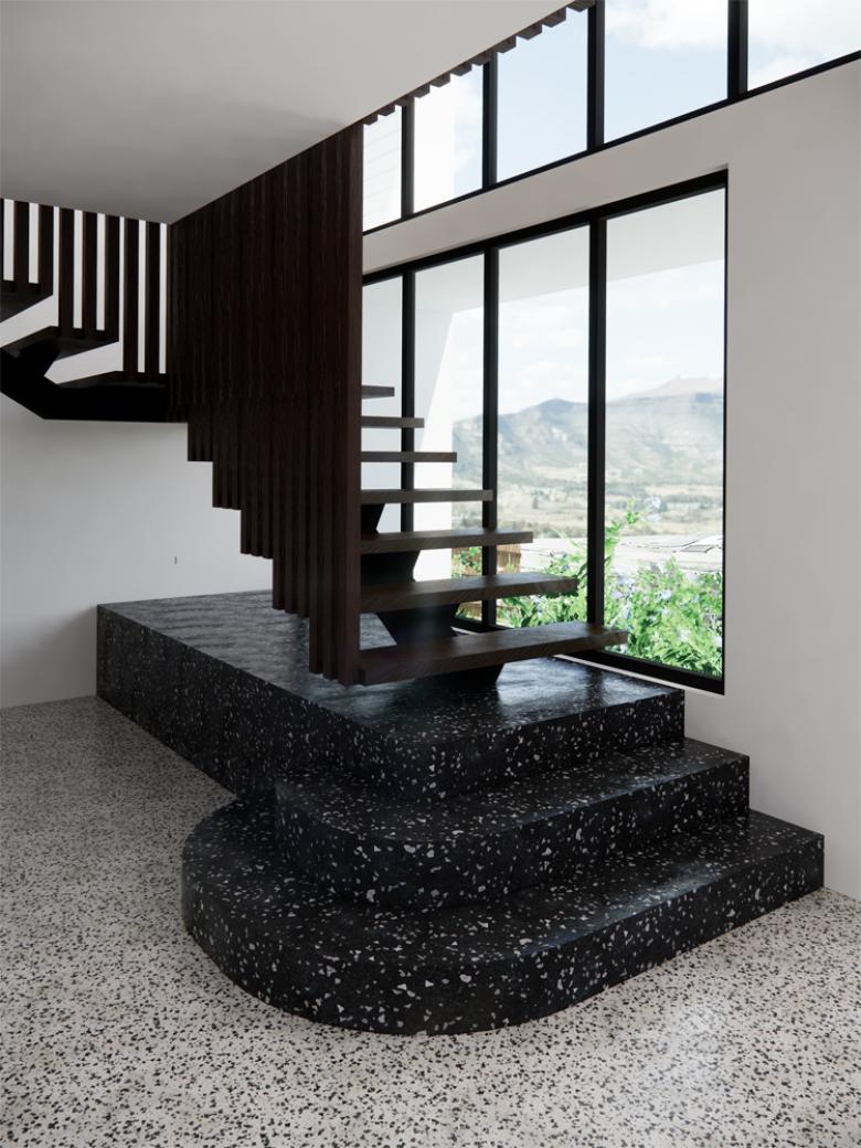modern architectural stair