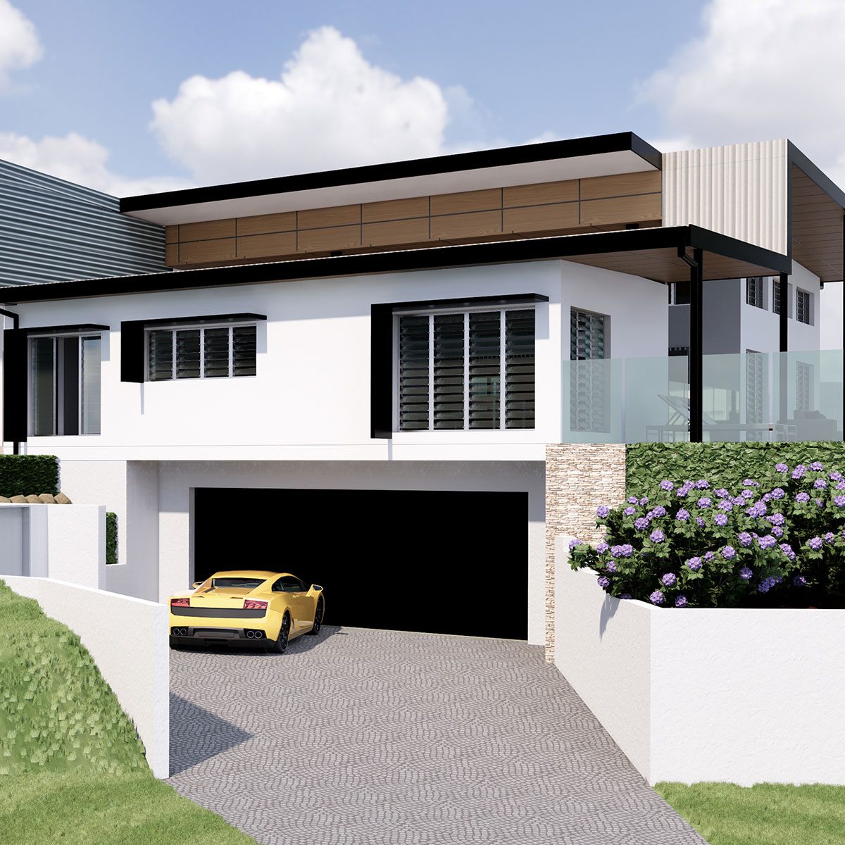 luxury modern architectural house Bridgeman Downs