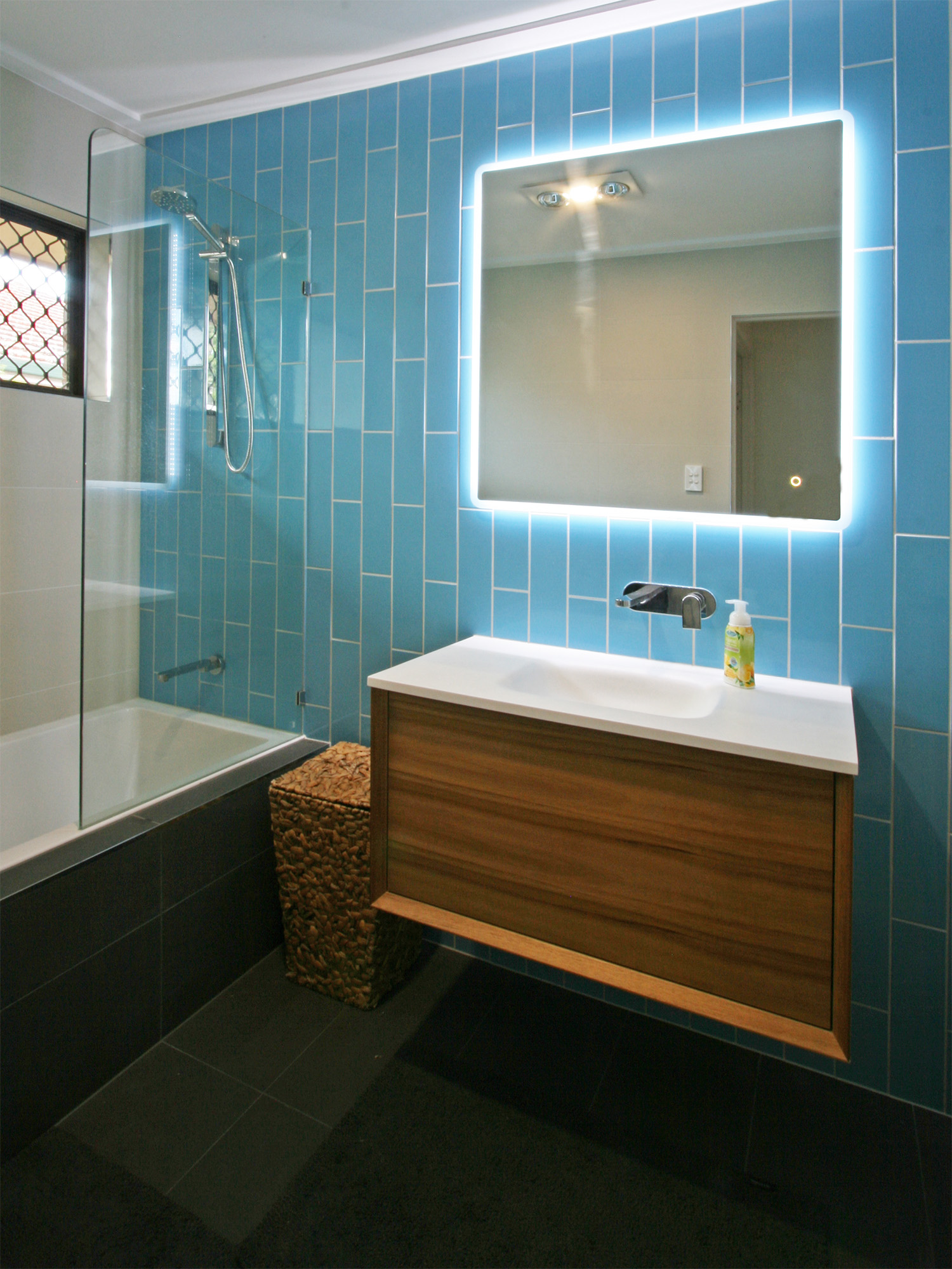 modern architectural bathroom renovation