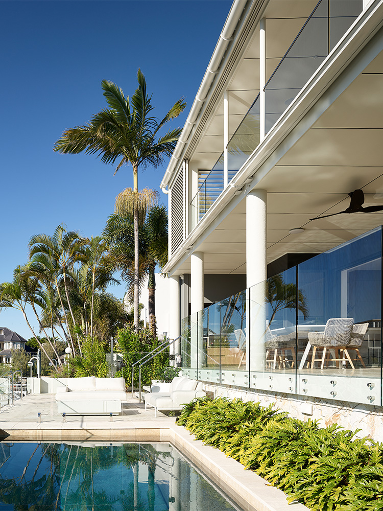 pool area luxury waterfront house sunshine coast
